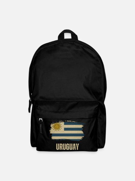 Grunge-Flagge von Uruguay, ich liebe Uruguay - Rucksack - Schwarz
