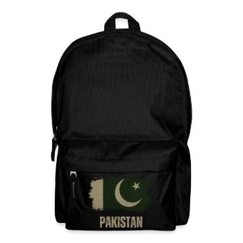 Pakistan Grunge Flag, Pakistani Proud - Backpack - black - Front