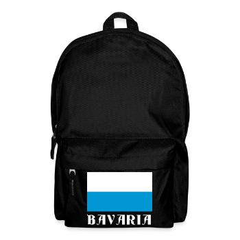 Bavaria Flag with Gothic Text - Backpack - black - Front