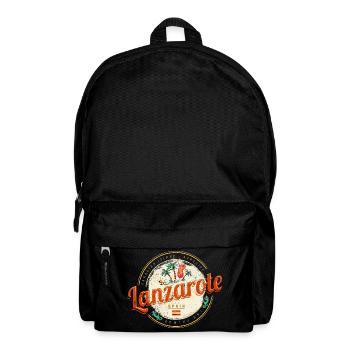 Lanzarote, Îles Canaries Espagne Souvenir Vintage - Sac à dos - noir - Devant