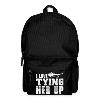 Angler Gift Funny Fishing Fisherman Fishing - Backpack - black - Front