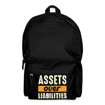 Assets over liabilities - Backpack - black - Front