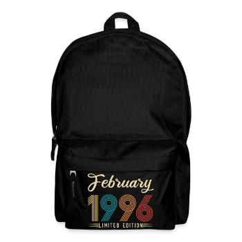 30th Anniversary February 1996 30 Years Vintage Retro - Backpack - black - Front