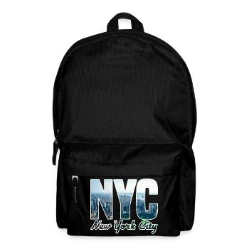 NYC Skyline Block Letters - Backpack - black - Front