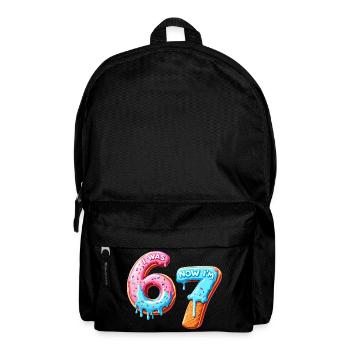 7th Birthday Boy 7 Years Old, I Was 6 Now In 7 - Backpack - black - Front