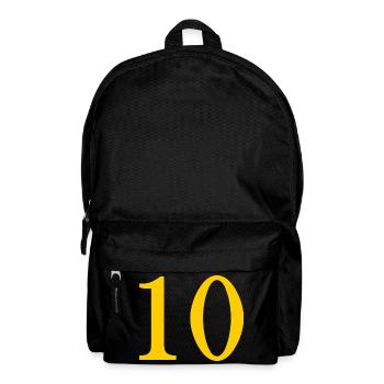10. 10 YEARS. 10th ANNIVERSARY. 10 YEAR ANNIVERSARY. - Backpack - black - Front