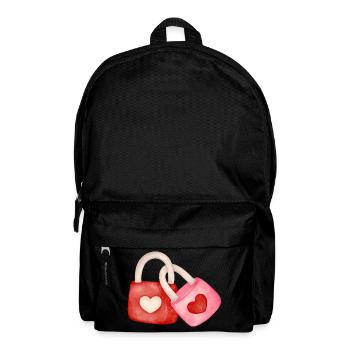 Liebende, verrückt vor Liebe, Valentinstag - Rucksack - Schwarz - Vorne