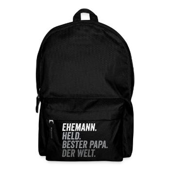 Ehemann Bester Papa Vatertag lustig - Rucksack - Schwarz - Vorne