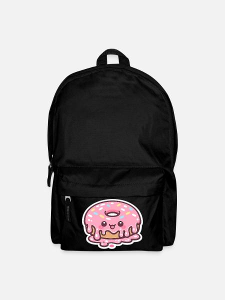 Kawaii Donut mit Zuckerguss - Rucksack - Schwarz