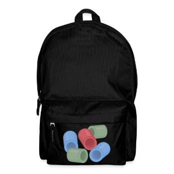 Abstract Color Capsules Ironing Beads - Backpack - black - Front