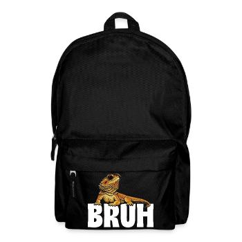 Bruh Bearded Dragon Funny Beardie - Backpack - black - Front