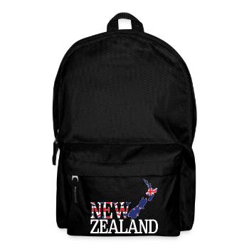 New Zealand Land Map - Backpack - black - Front
