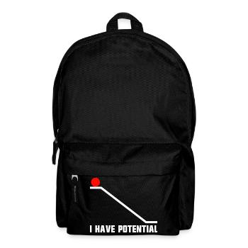Physics joke for men, funny science, I h - Backpack - black - Front