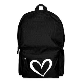 Herz Symbol Illustration - Rucksack - Schwarz - Vorne
