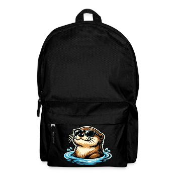Otter Funny Animal Portrait Wild Animal Cool - Backpack - black - Front