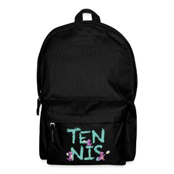 Tennis avec Dino Tami en menthe / design officiel - Sac à dos - noir - Devant
