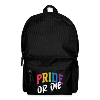 Mois de la Fierté LGBT - Fierté ou Mort - Sac à dos - noir - Devant