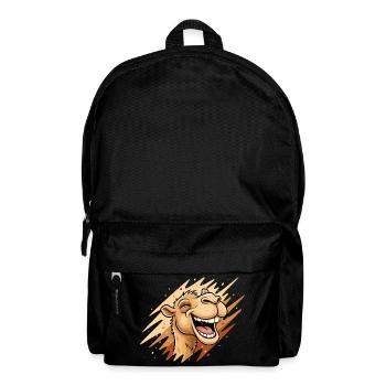 Laughing Camel Cartoon - Backpack - black - Front