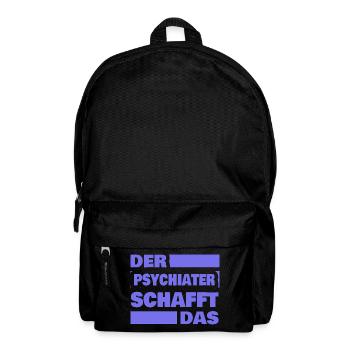Beruf Psychiater - Rucksack - Schwarz - Vorne