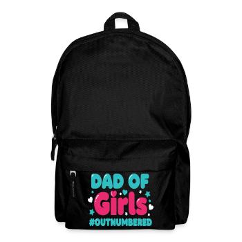 Papa des filles en infériorité numérique Papa fille - Sac à dos - noir - Devant