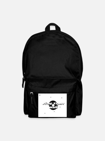 Pray, Trust and Wait  - Backpack - black