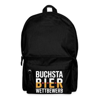 Bier Buchstabierwettbewerb Malle Party JGA Herren - Rucksack - Schwarz - Vorne