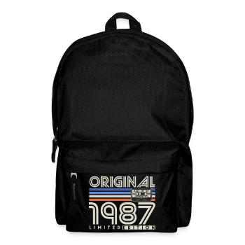 Cadeau d’anniversaire rétro vintage original de 1987 - Sac à dos - noir - Devant