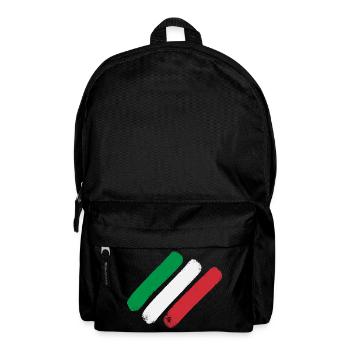Italian Flag - Stripes - Backpack - black - Front