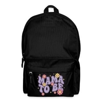 Gender Reveal Mama To Be Baby Shower Mom Dad - Backpack - black - Front