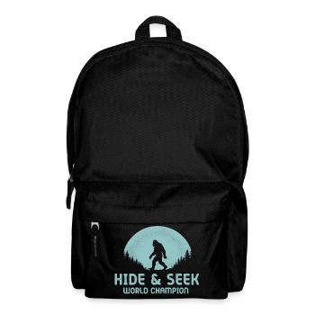Versteckspiel-Weltmeister Bigfoot Vintage - Rucksack - Schwarz - Vorne