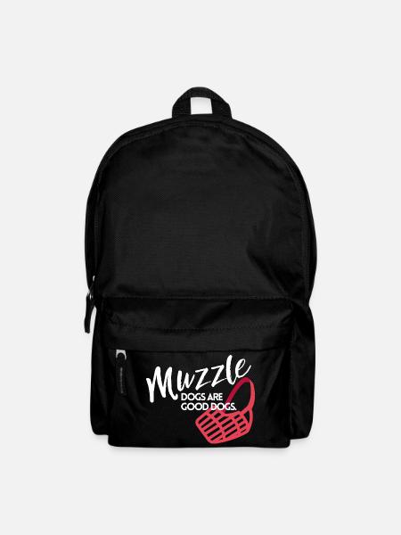 Muzzle dogs are good dogs - Rucksack - Schwarz