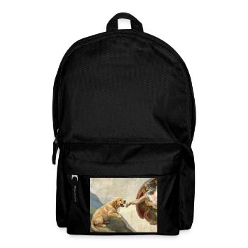 Mème chien God Hand Golden Retriever - Sac à dos - noir - Devant