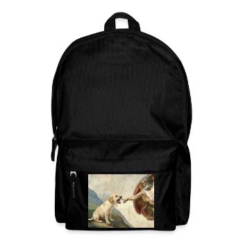 Mème de chien Dieu main Labrador Chiens - Sac à dos - noir - Devant