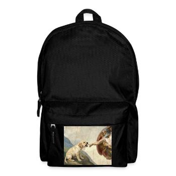 Dog God Hand Labrador Dogs meme - Backpack - black - Front