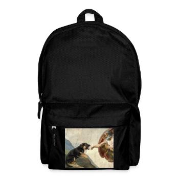 Mème du chien berger de la main du chien Dieu - Sac à dos - noir - Devant
