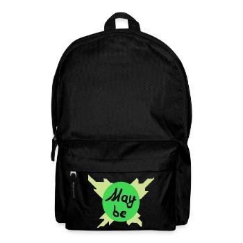 May be – Grüner Kreis Grafik - Rucksack - Schwarz - Vorne