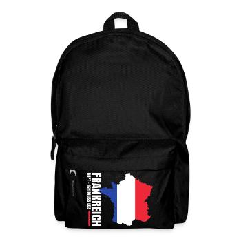 Frankreich Auswandern - Rucksack - Schwarz - Vorne