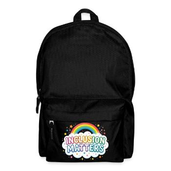 Inklusion ist wichtig – Sonderpädagogik – Freundli - Rucksack - Schwarz - Vorne