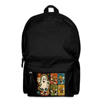 Geist und Bienchen Retro-Print - Rucksack - Schwarz - Vorne