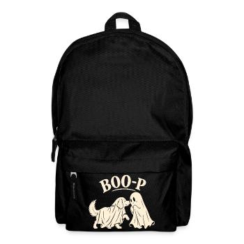Boo-P Dog Ghost Halloween Retro Dog Lover Gift - Rucksack - Schwarz - Vorne