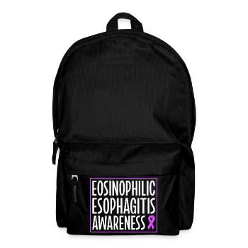 Eosinophile Ösophagitis - Aufklärung unterstützen - Rucksack - Schwarz - Vorne