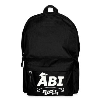 Abi Team Logo mit Ankerband - Rucksack - Schwarz - Vorne