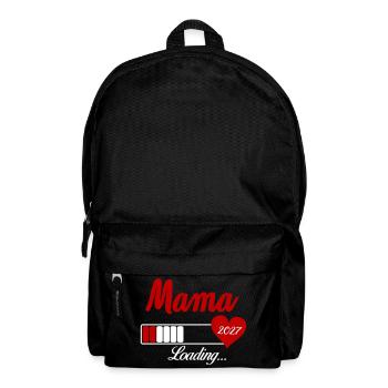 Mama Loading 2027 Herz - Rucksack - Schwarz - Vorne