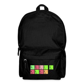 genius at work - Rucksack - Schwarz - Vorne