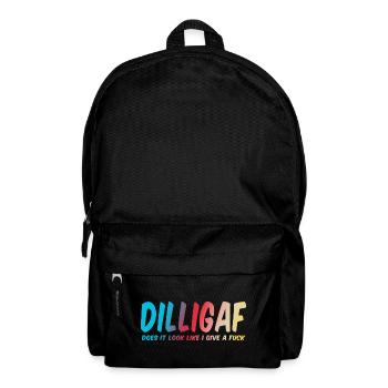 DILLIGAF does it look like I give a fuck - Backpack - black - Front