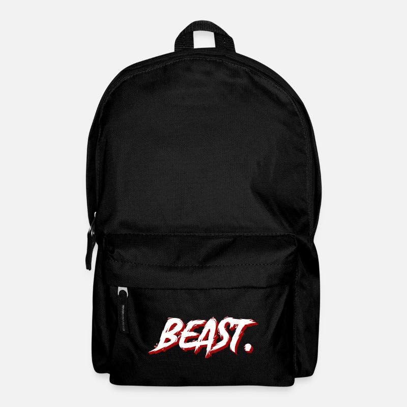 Beast Graffiti Brush Texte - Sac à dos - noir