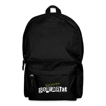 Gelebte Genialität Wissenschaft Erfinder Gewinner - Rucksack - Schwarz - Vorne
