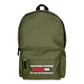 T-shirt prochaine connerie idee cadeau humour - Sac à dos - vert olive - Devant
