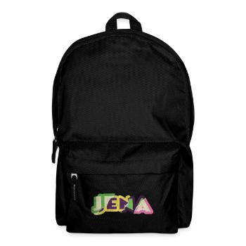 Jena Deutschland Stadt Schrift Punk Retro - Rucksack - Schwarz - Vorne
