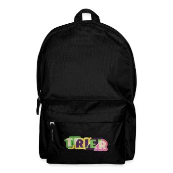 Trier Germany City Font Punk Retro - Backpack - black - Front